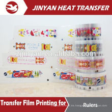 cartoon design heat transfer film for plastic ruler